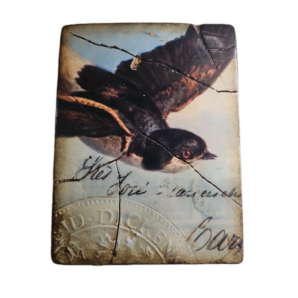 Sid Dickens Memory Block T-118 Bird In Flight RARE Retired Tile